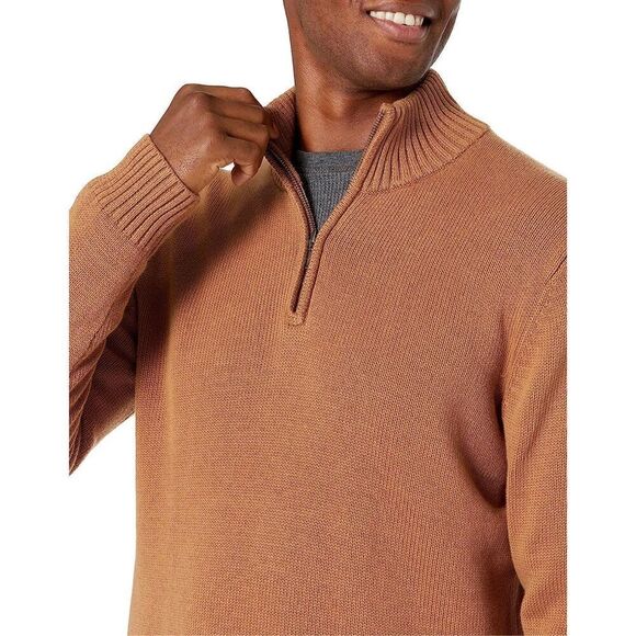 NEW Goodthreads Men's Soft Cotton Quarter-Zip Sweater L - Picture 3 of 6